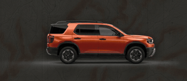 Explore every angle of the orange Honda Passport. Open the interactive viewer.