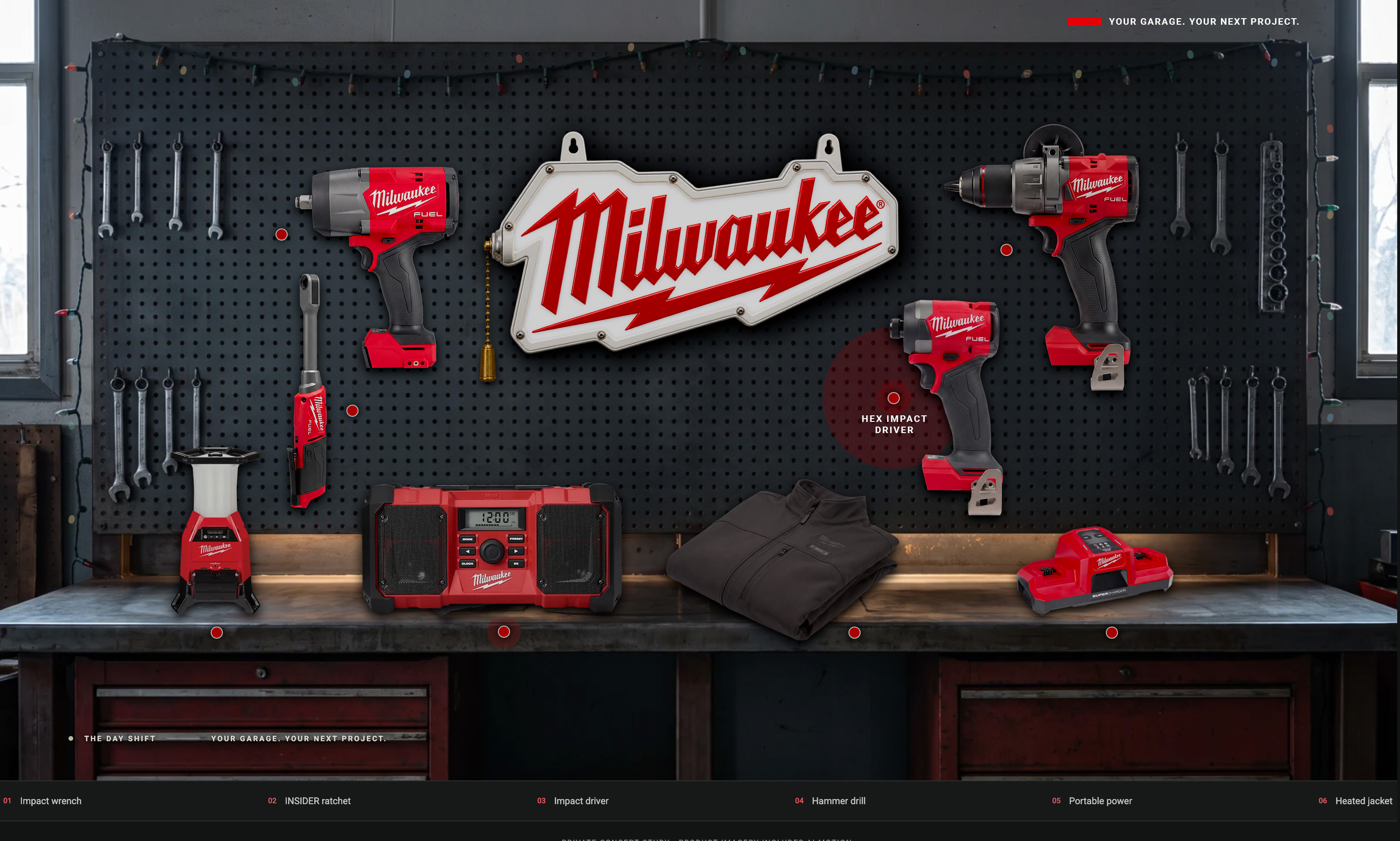 Milwaukee Holiday Garage interactive concept