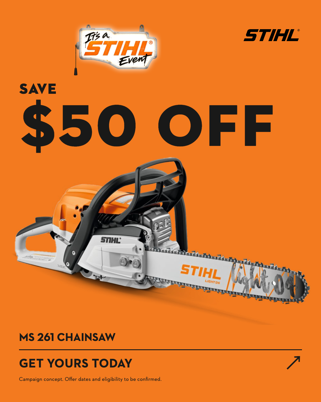 Social creative — STIHL Event artwork